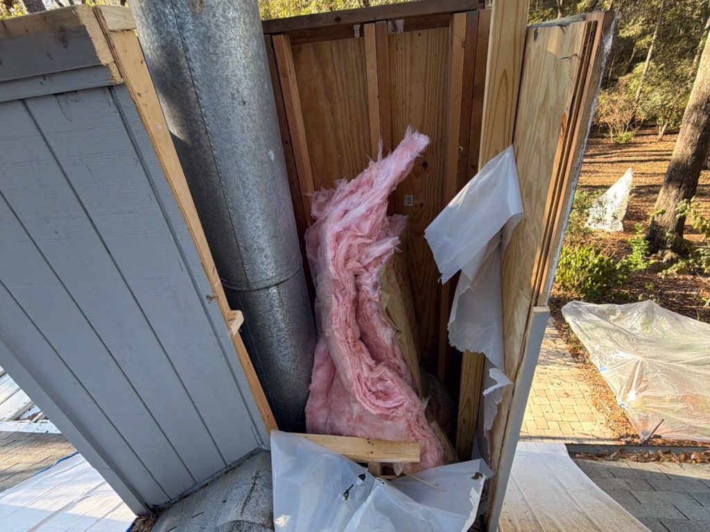 Roof vent broken