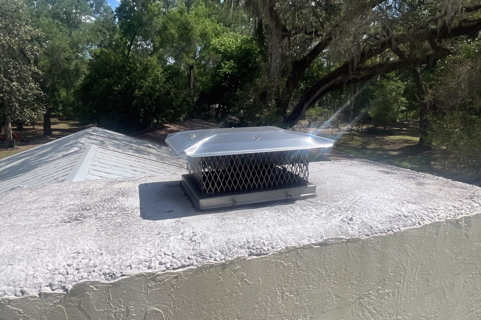 Chimney Caps 4 Roof vent image with steel case