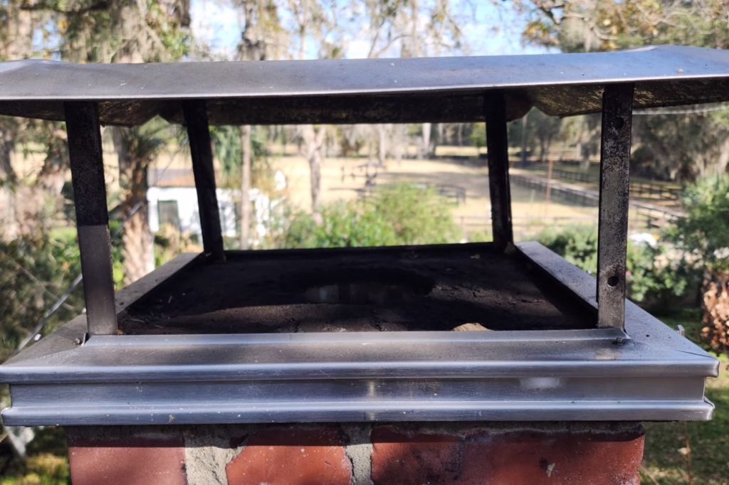 Roof vent image with steel cap