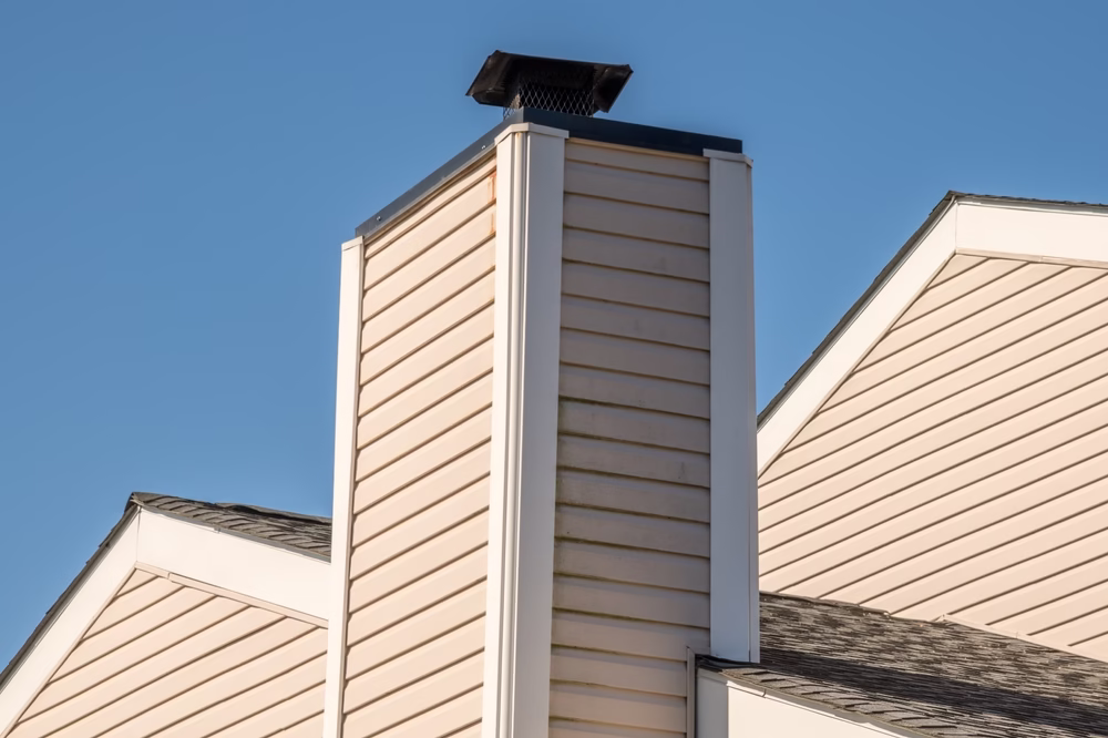 Chimney,From,The,Fireplace,Outside,House,Day,Rooftop,Day,Outdoor