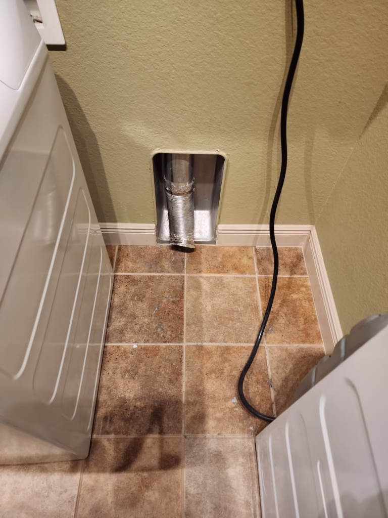 Vent aluminum pipe installation