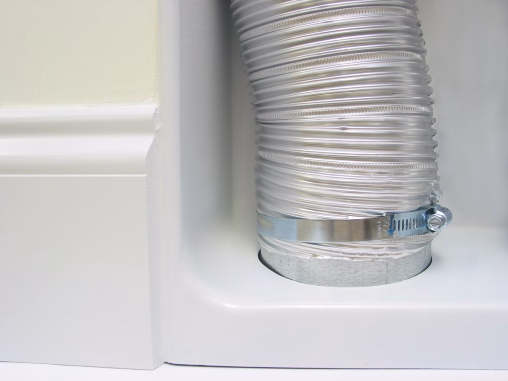 52~Proper flex connection on a down box 4D Dryerbox~-CloseUp_Flex