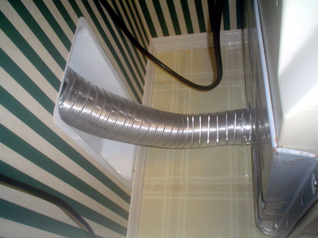 60~Customer image of a Model 400 Retro-Fit unit ~-Dryer Vent Box install retro