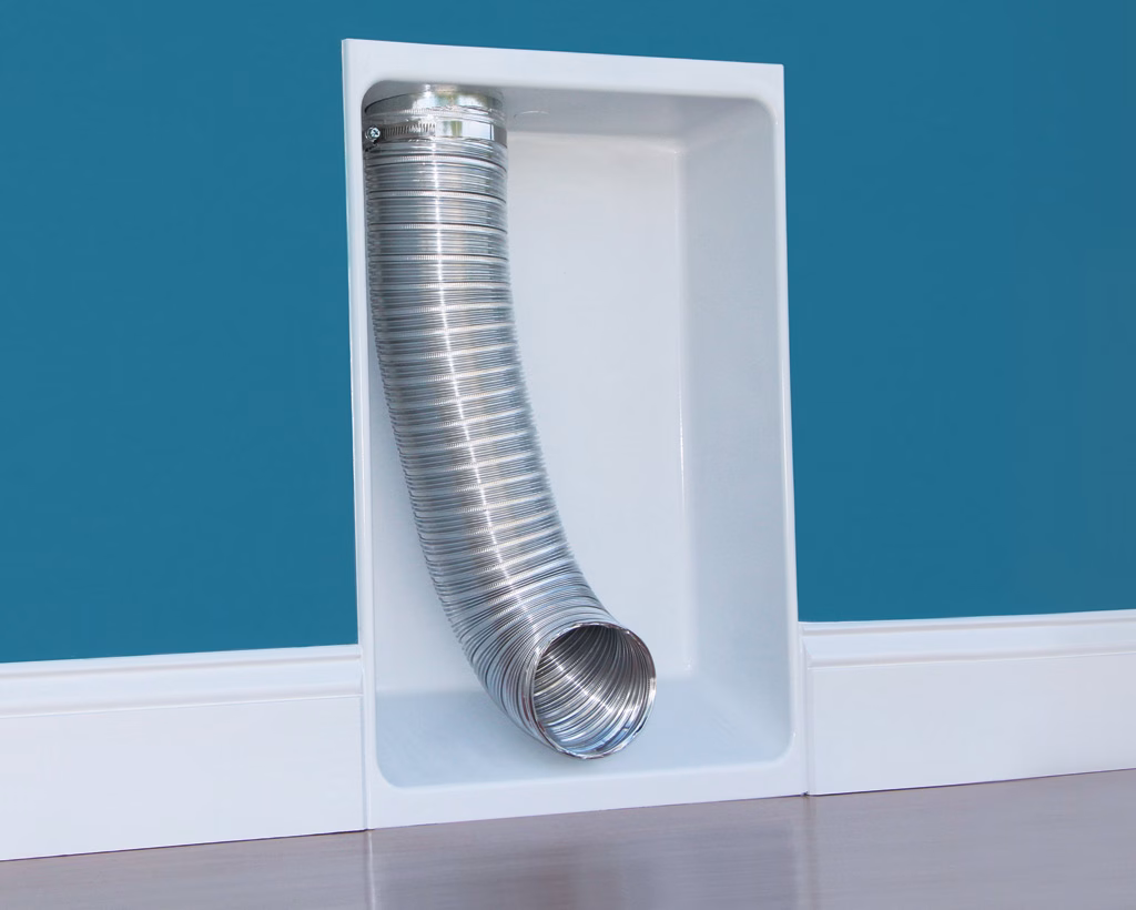 Dryerbox showing upward airflow and aluminum