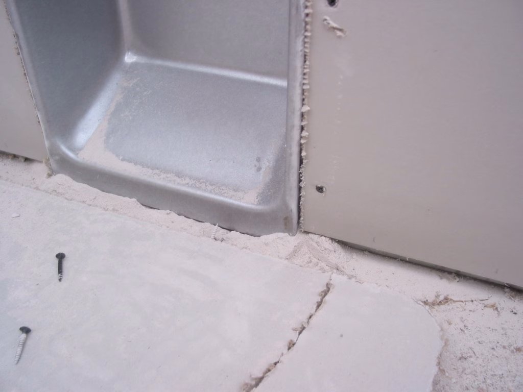 caulked by painter