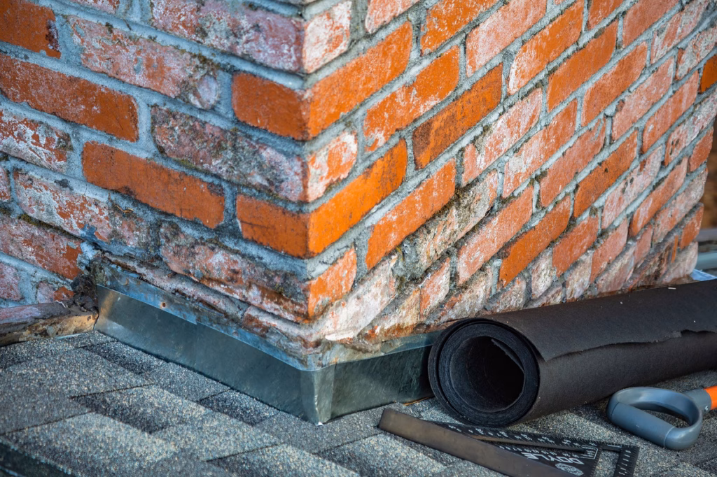 Central Florida home with a repaired chimney crown and new flashing