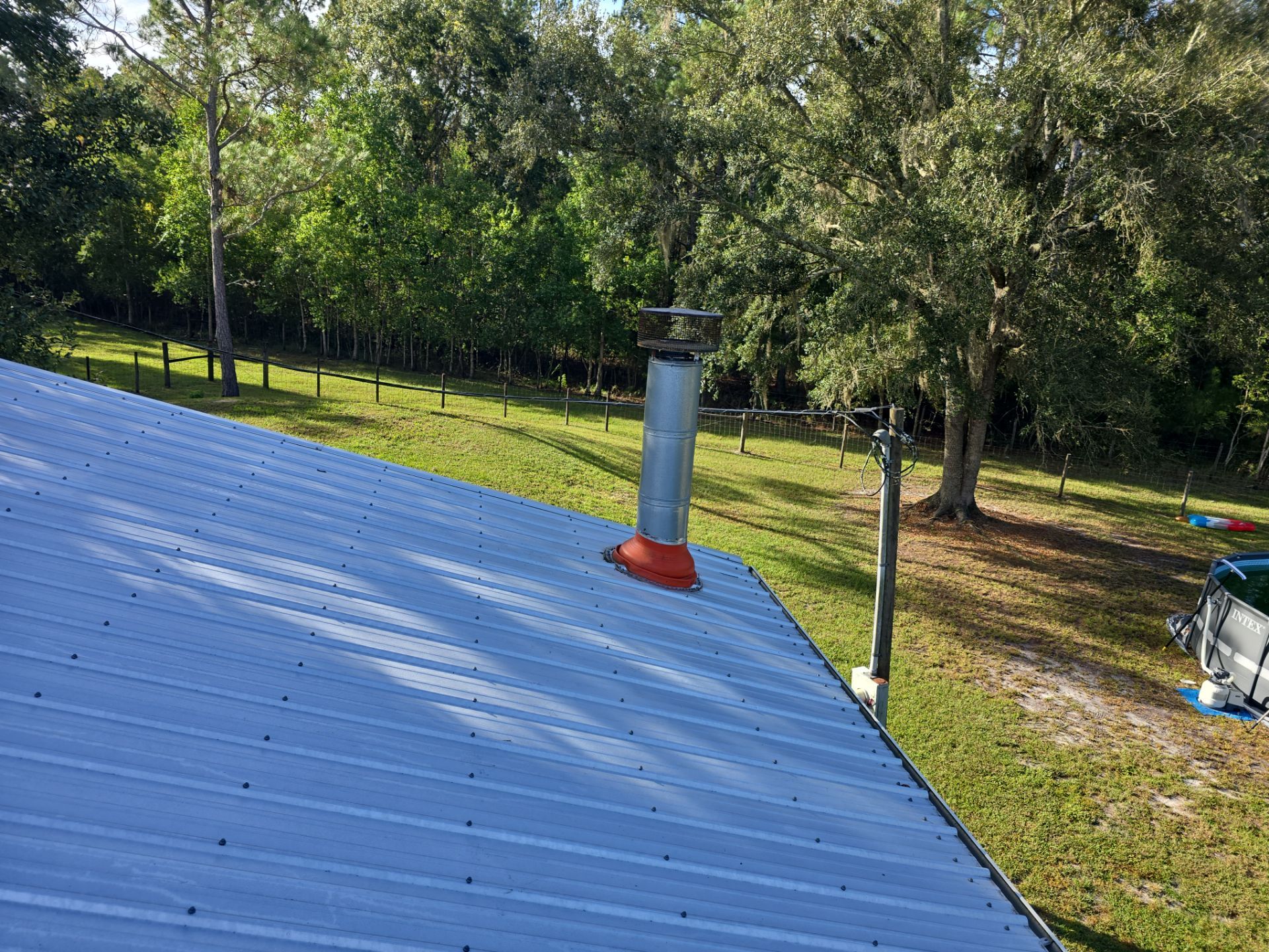 certified technician inspecting a chimney flue in Ocala FL home