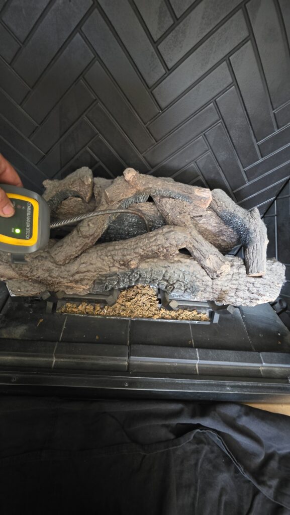 written fireplace inspection report and licensed technician credentials